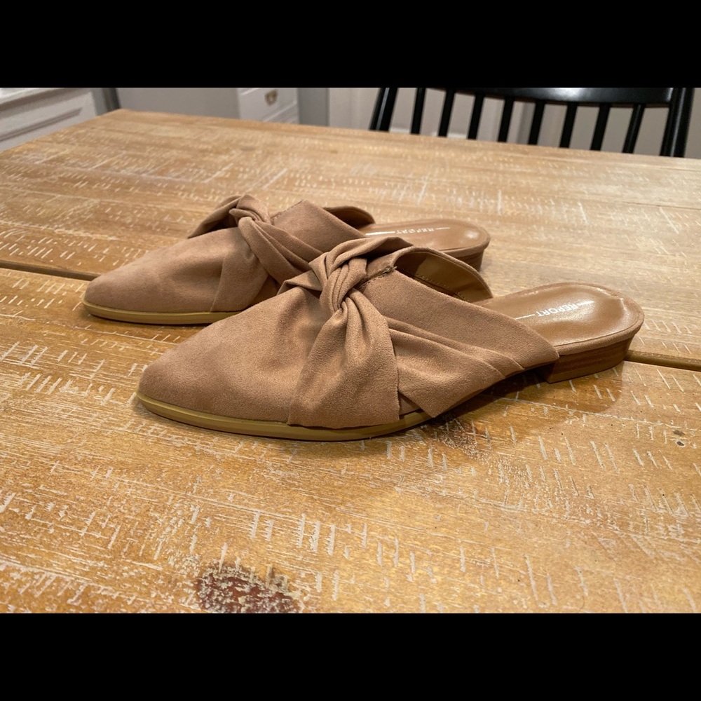 Report Suede Mules Size 8